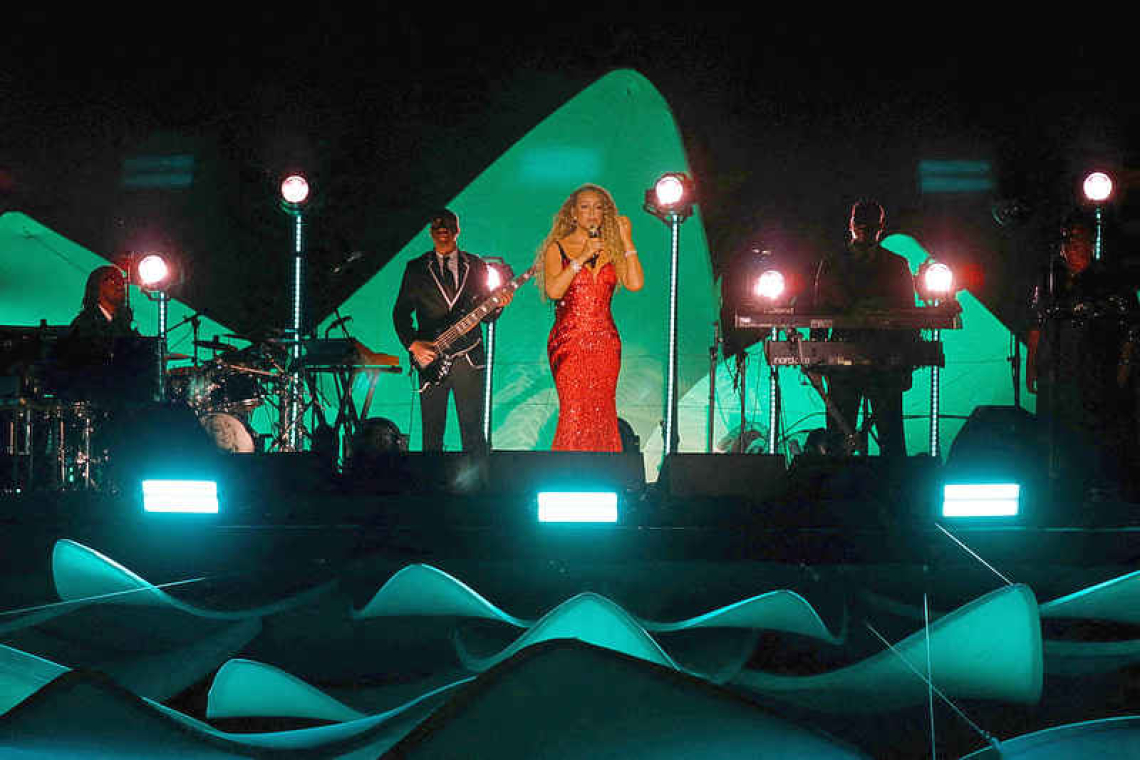 Mariah Carey brings star power to Amazon in floating concert 